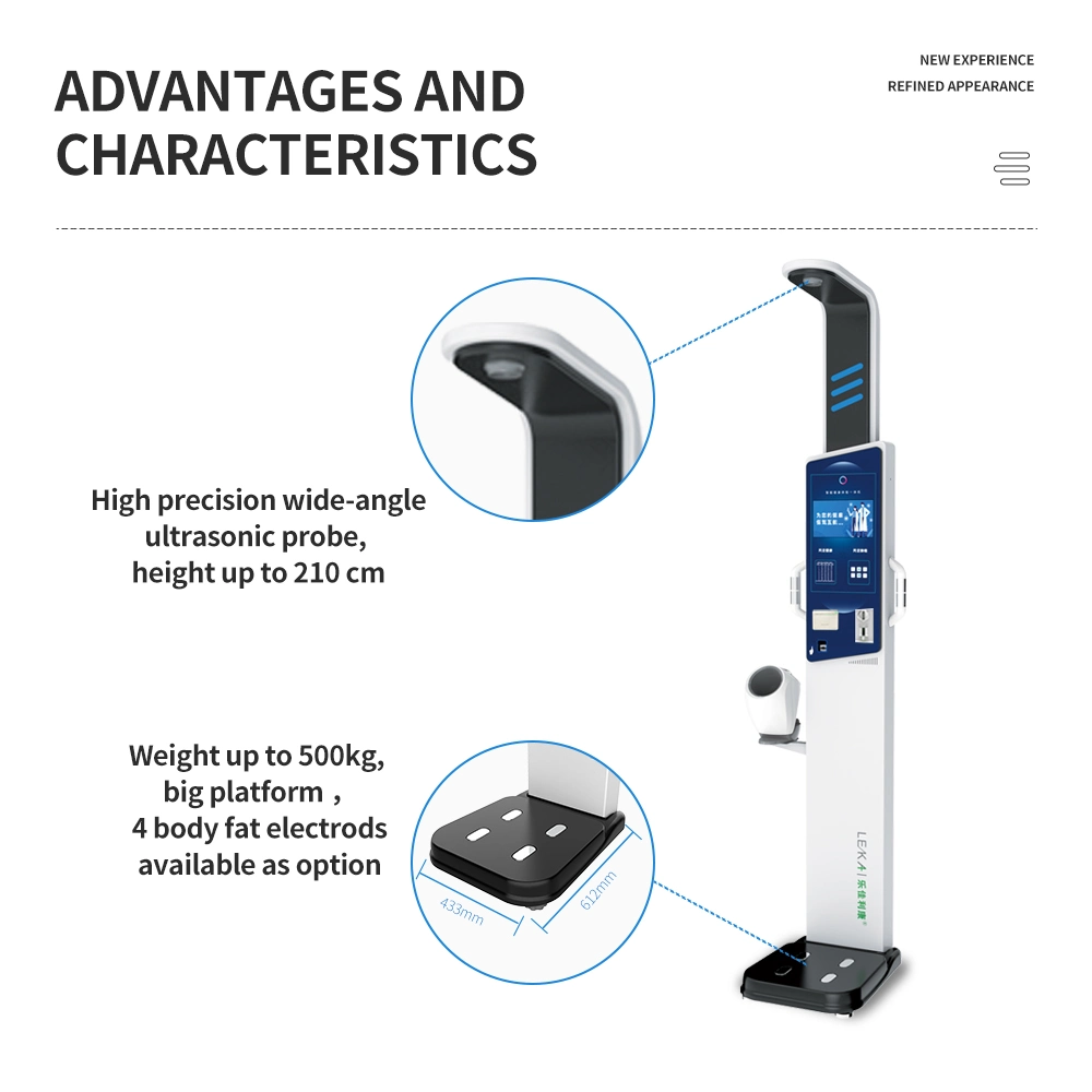 Body Fat Scale Weight Machine BMI Analyzer Hospital Blood Pressure Kiosk