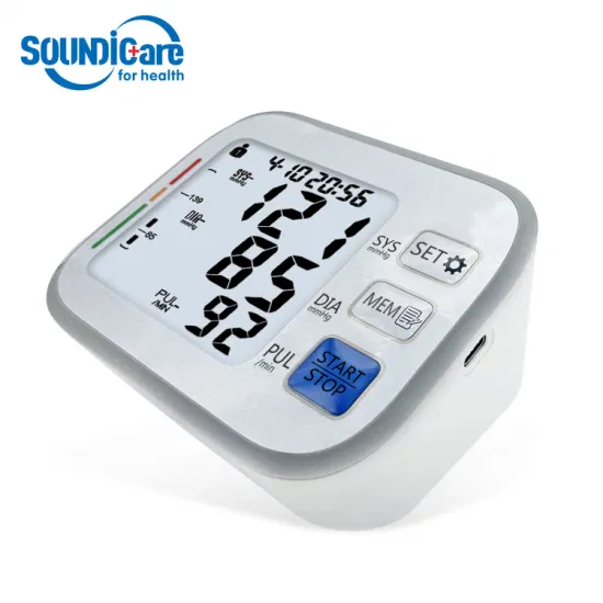 Dispositivo médico LCD Digital Bp Monitor esfigmomanómetro Bluetooth Imt Monitor de presión arterial