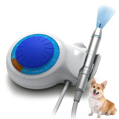 Equipo Dental veterinario escalador ultrasónico uso doméstico escalador Dental ultrasónico LED portátil para perros